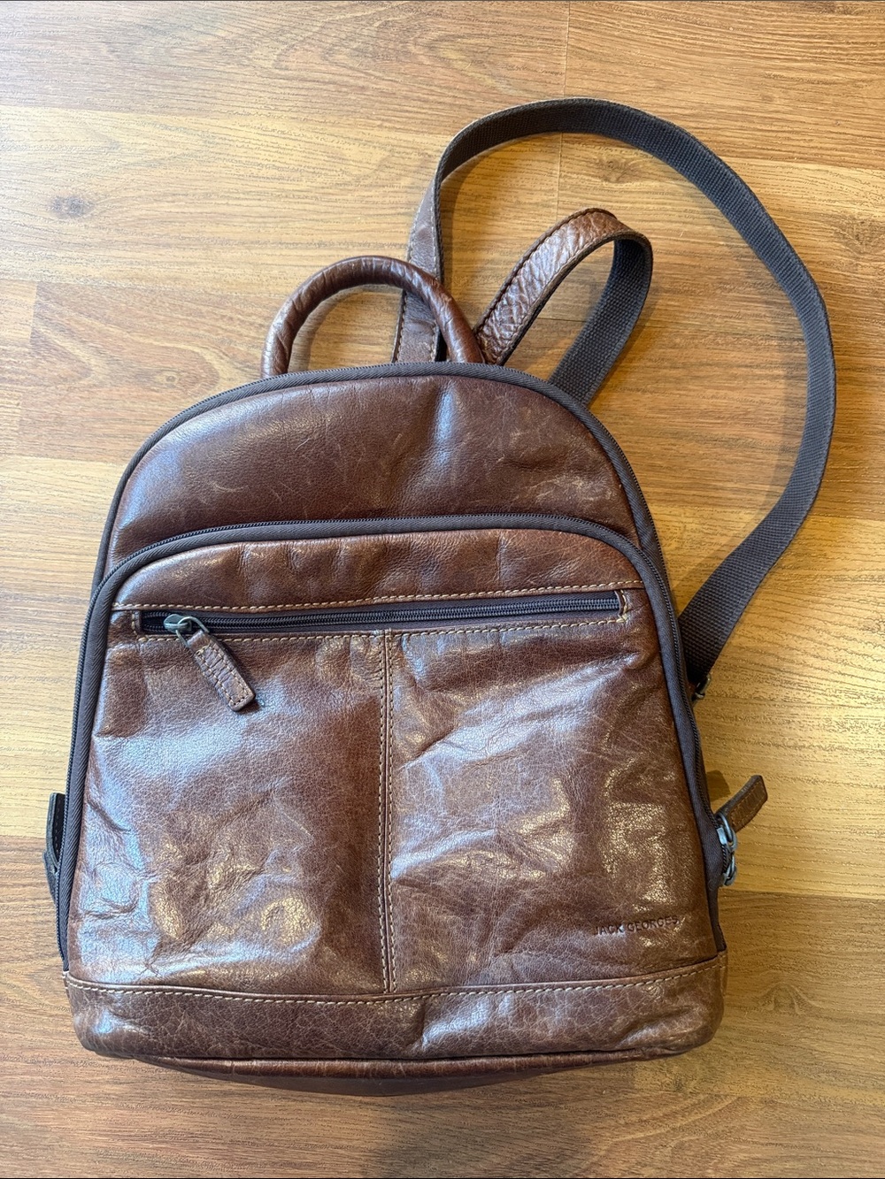 Jack Georges Leather Back Pack